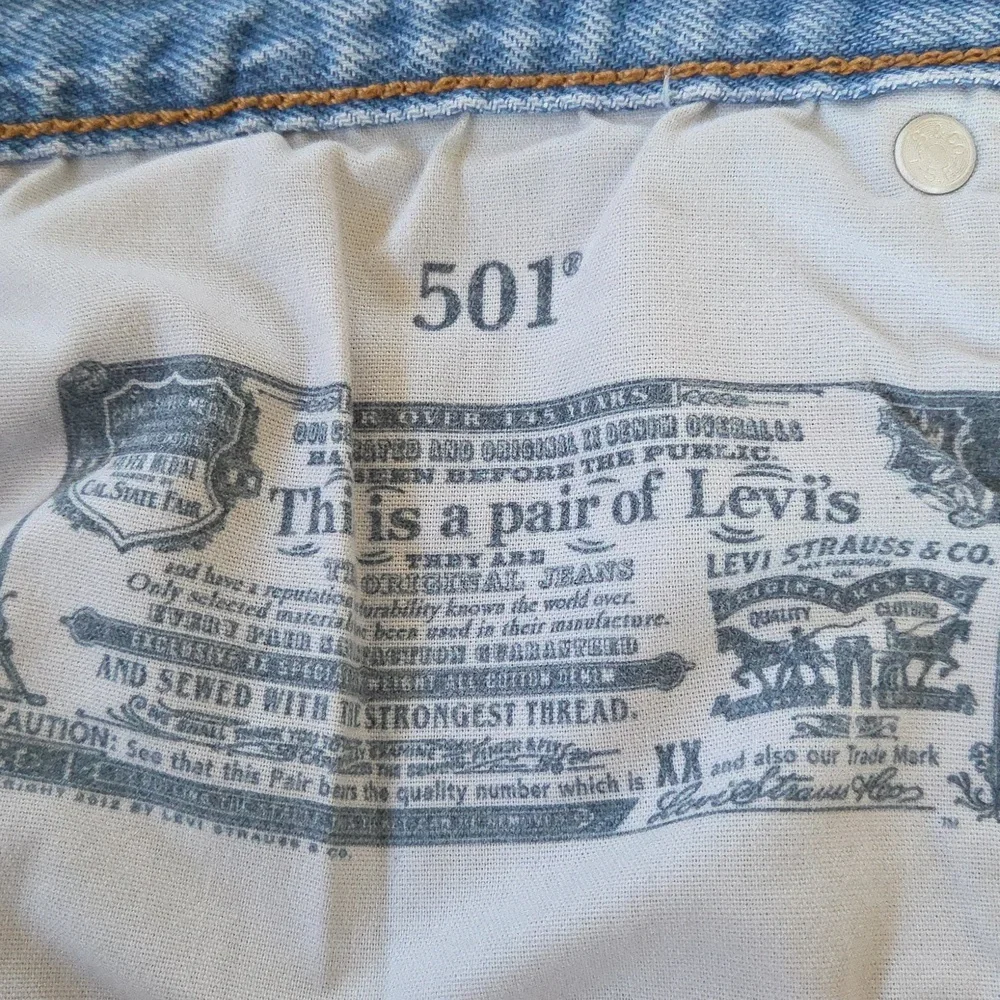 Levi's 501 Light Blue Denim Cut-off Shorts!